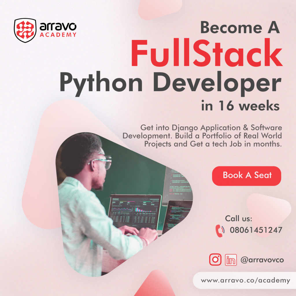 Fullstack Python Development Arravo Academy